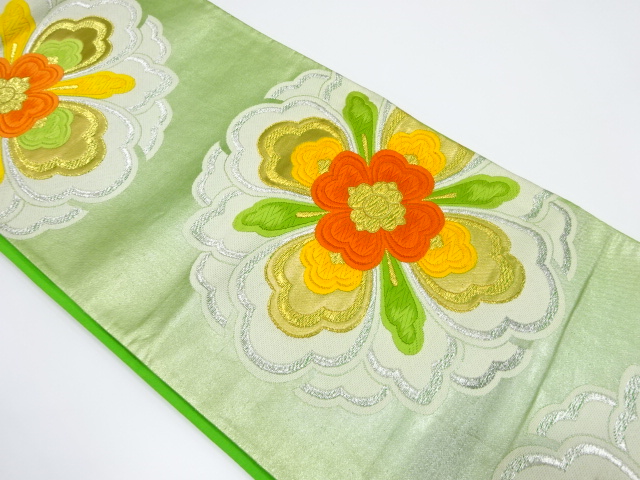 アンティーク　華紋織り出し袋帯（着用可）